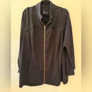 LIVI Black Jacket Rose colored zipper